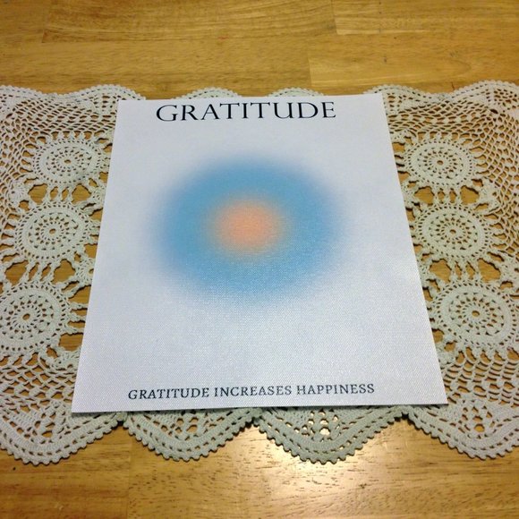 Positive Vibes aura prints on synthetic canvas feel fabric - Picture 4 of 9